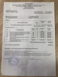 Купить заказ наряды